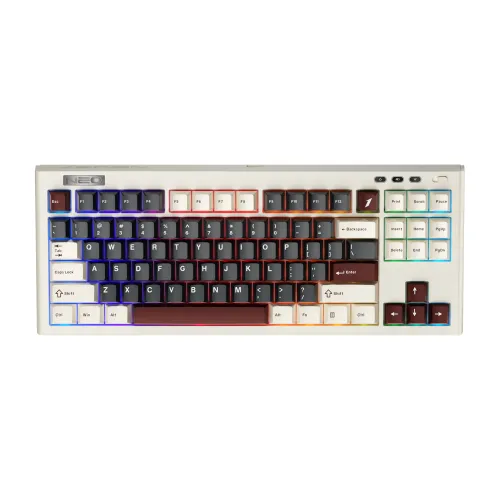 1STPLAYER NEO87 Mechanical Gaming Keyboard — RGB, Lavender Switch
