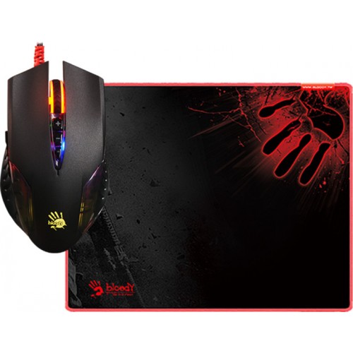 A4TECH Q5081S Neon X'Glide Gaming Mouse & Mouse Pad Set