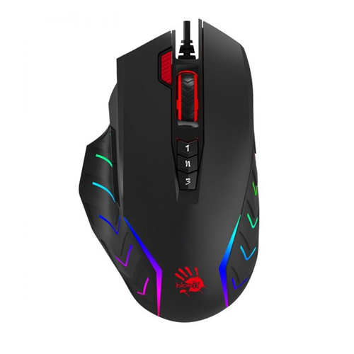 A4tech Bloody J95S Gaming Mouse — USB Extra Fire High Precise RGB, Black