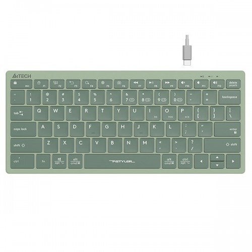 A4TECH Fstyler FBX51C Wireless Keyboard — Rechargeable, Bluetooth & 2.4G