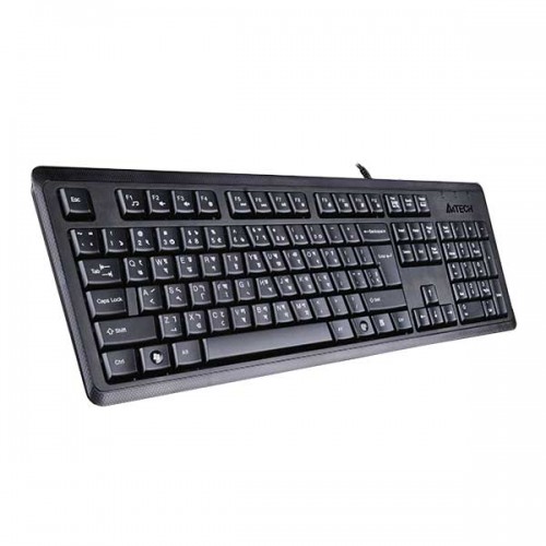 A4TECH KRS-92 Multimedia Keyboard — USB, FN-Hotkeys, Black with Bangla