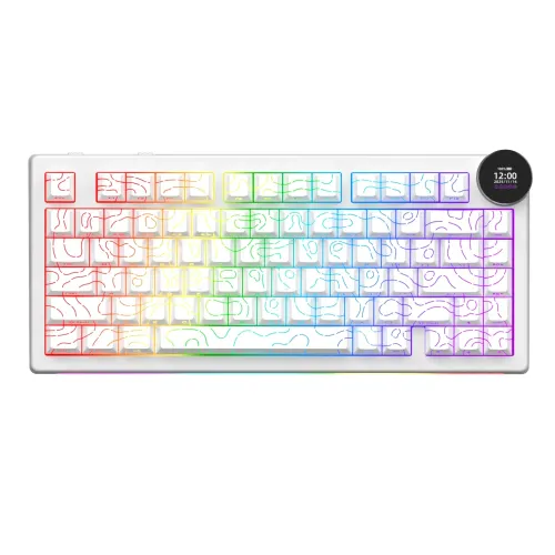 AJAZZ AK820 Pro Mechanical Keyboard — Hot-Swappable, Tri-Mode, Display