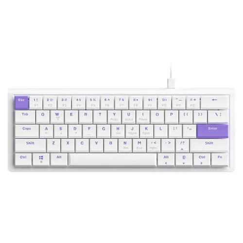 AJAZZ NKL61 Mechanical Keyboard — Wired, Low Profile, Red Switch