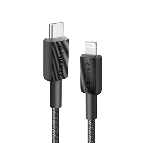 Anker 322 USB-C to Lightning Cable — 3ft, Nylon Braided