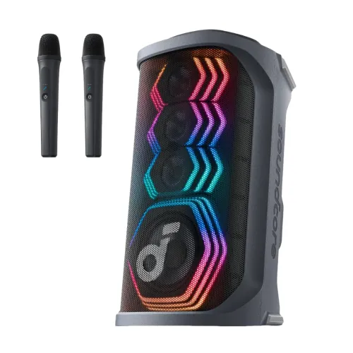 Anker Soundcore Rave 3S Bluetooth Party Speaker — 200W, AI Karaoke, with 2 Mic