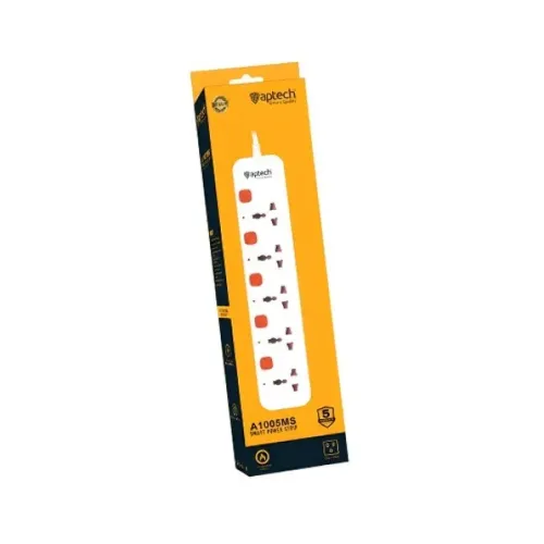 Aptech A1005MS Power Strip — 5 Port, 5 Meter