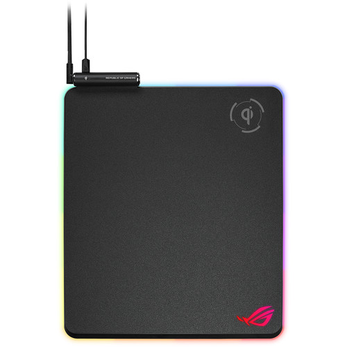 ASUS NH01 ROG Balteus Gaming Mouse Pad — Qi Wireless-Charging, RGB