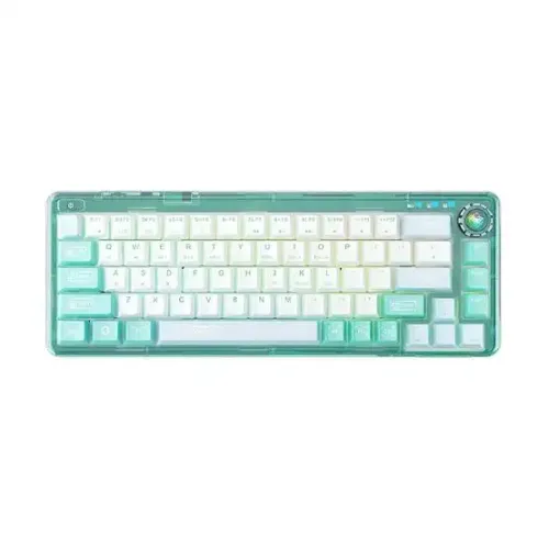 AULA F68 Mechanical Gaming Keyboard — Hot-Swappable, White Switch, Tri-Mode