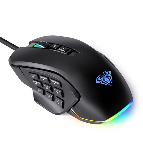AULA H510 Gaming Mouse — Wired, 14 Macro Buttons