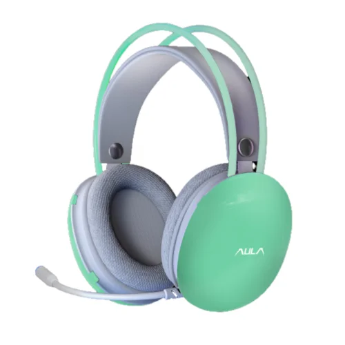 AULA S505 Gaming Headphone — Wired, Transparent RGB Light Effect