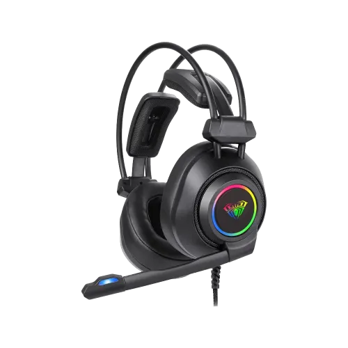 AULA S600 Wired Gaming Headphone — RGB, 7.1