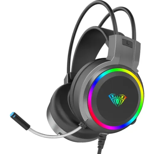 AULA S608 Gaming Headphone — 3.5mm Wired, RGB