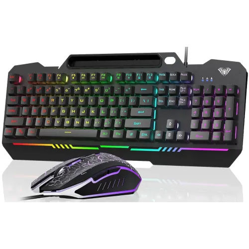 AULA T102 Keyboard & Mouse Gaming Combo — RGB