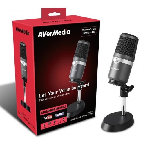 AVerMedia AM310 USB Microphone — Black