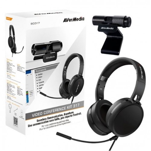 AVerMedia BO317 Video Conference Kit — Camera & Headphone