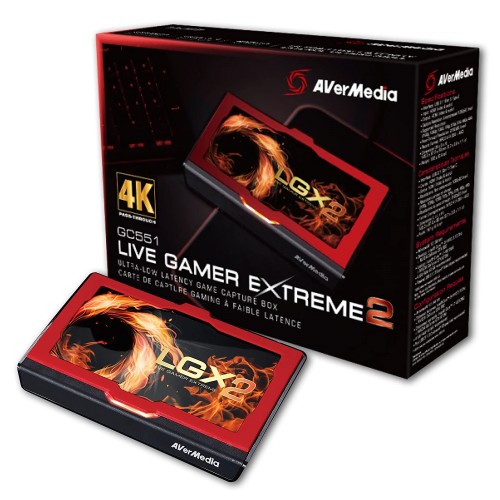 Avermedia GC551 Live Gamer Extreme 2 Game Capture Card — Type-C, Full HD, Black