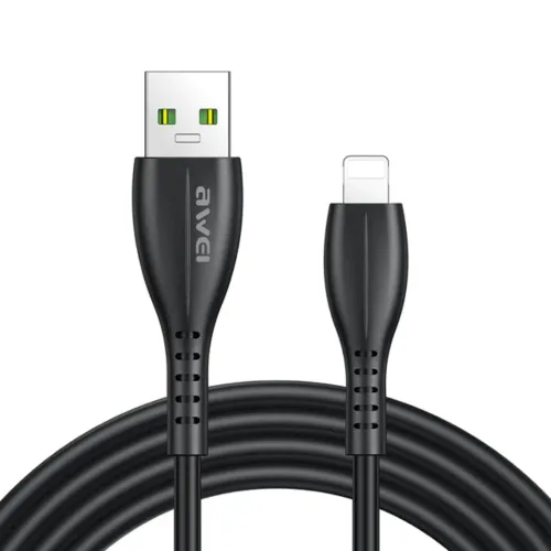 Awei CL-115L USB to Lightning Fast Charging Cable — 1 Meter, 2.4A