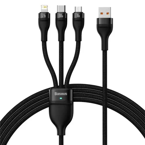 Baseus Flash Series II Data Cable — 3-in-1, Fast Charging
