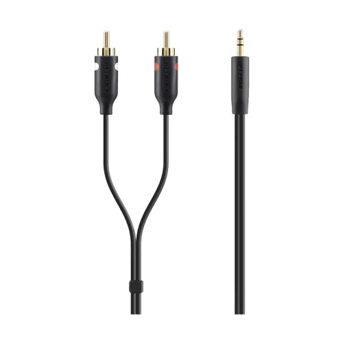 Belkin F3Y116BT2M 3.5mm to 2-RCA Audio Cable — 2 Meter