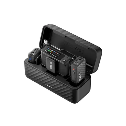 Boya BOYAMIC 2 Button Mini Wireless Microphone System — AI-Powered