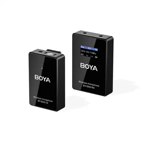 Boya BY-EM5-K1 Wireless Microphone System — UHF