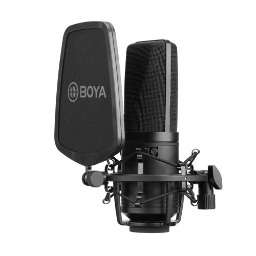 Boya BY-M1000 Condenser Microphone — Multi-Pattern, Large Diaphragm