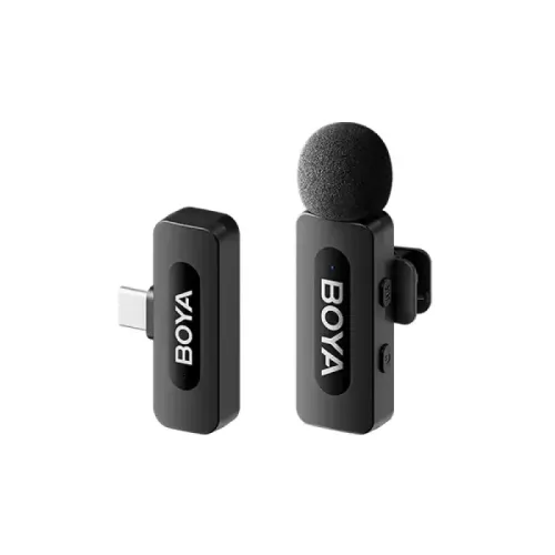 BOYA BY-V10 2.0 Wireless Microphone System — Ultracompact 2.4GHz, for Type-C Devices