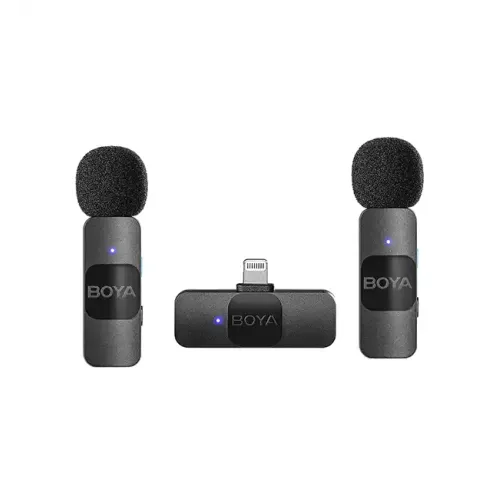 BOYA BY-V2 Ultracompact Wireless Microphone System — 2.4GHz, for iOS Device