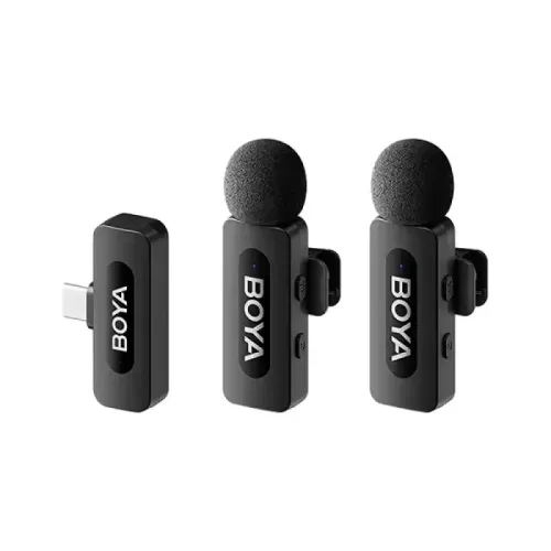 BOYA BY-V20 2.0 Wireless Microphone System — Ultracompact, 2.4GHz, for Type-C Device