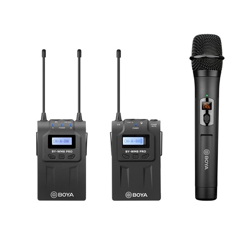 BOYA BY-WM8 Pro-K4 Wireless Microphone System — UHF, Dual-Channel