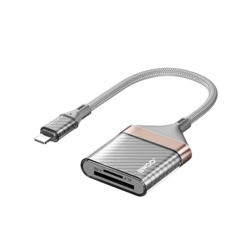 BWOO BO-BZ63 Multifunctional Card Reader — 2-in-1, Lightning
