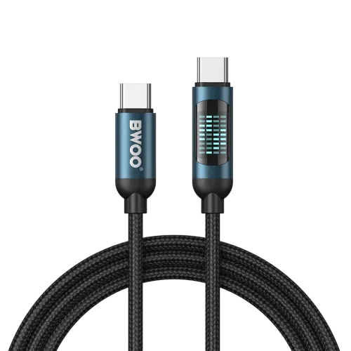 BWOO BO-X304C-C Type-C Cable With LED Display — 60W, 1M