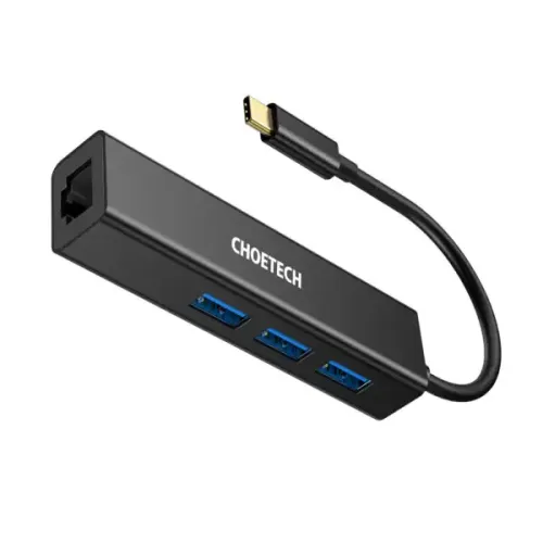 Choetech HUB-U02 Hub — 4-in-1, Type-C to Gigabit Ethernet