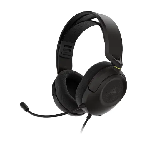 Corsair HS35 v3 Wired Gaming Headset — Stereo Sound, Flexible Microphone