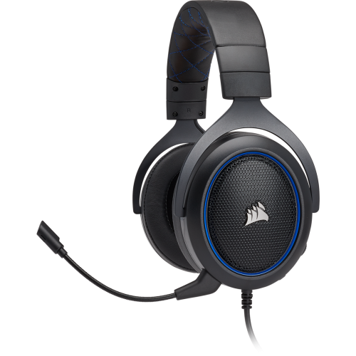 Corsair HS50 Pro Gaming Headphone (Blue) — Stereo, 3.5mm