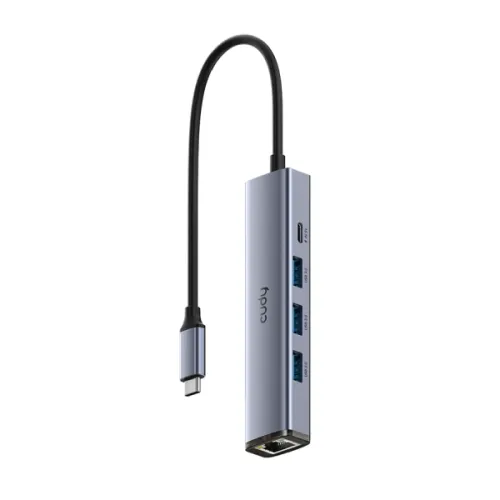 Cudy UH605 5-in-1 Type-C Hub — Multifunctional, Gigabit LAN Port
