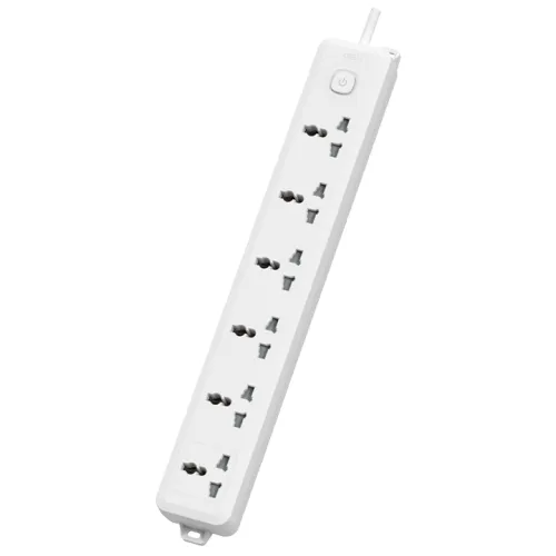 Deli CT705 Power Strip — 2 Pin, 6 Port, 3 Meter