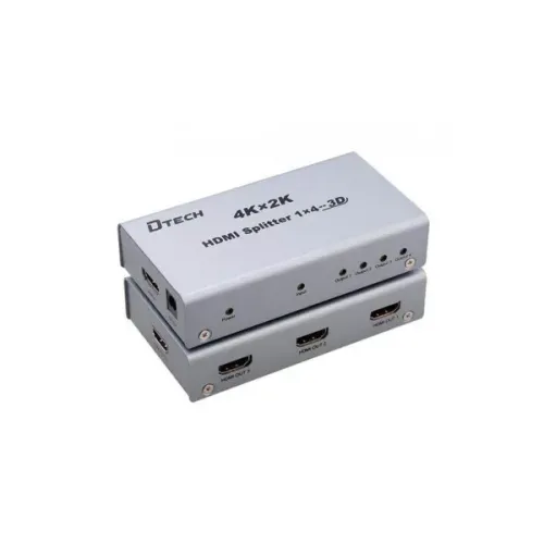 Dtech DT-7144 HDMI Splitter — 4K, 4-Port