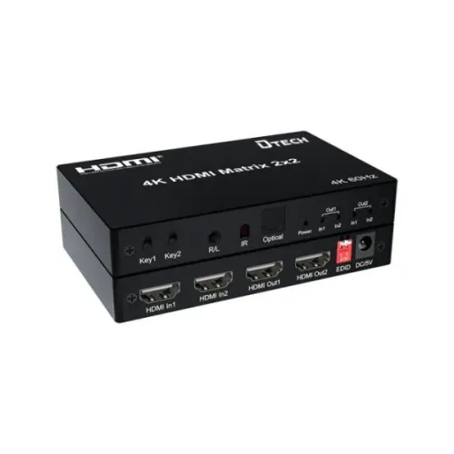 Dtech DT-7222W 4K HDMI Matrix Switch — 2 in 2