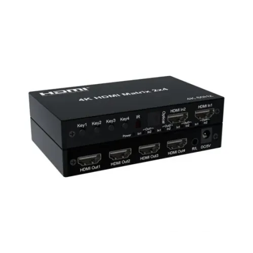 Dtech DT-7224W HDMI Matrix Switch — 4K, 2-in-4
