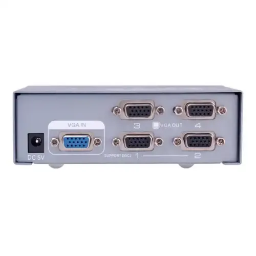 Dtech DT-7254 VGA Splitter — 1 to 4 Port