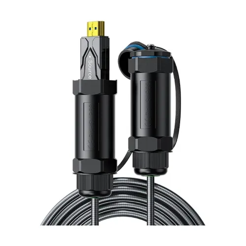 Dtech DT-HF8100KF Fiber Optic HDMI Cable — 8K, 100 Meter, Armor, Waterproof Shell