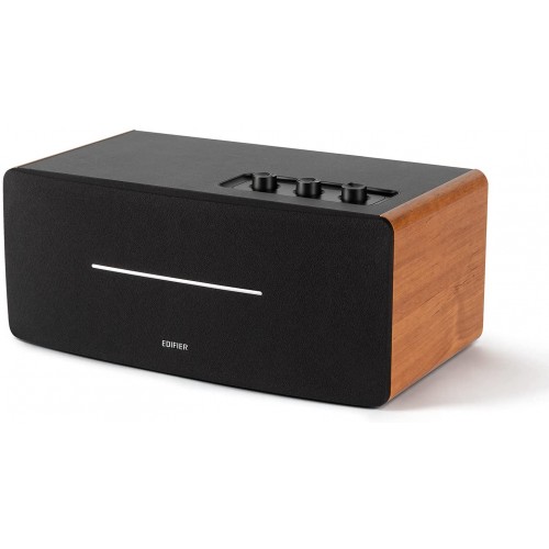 Edifier D12 Tabletop Bluetooth Speaker — 2.1 Stereo, Brown