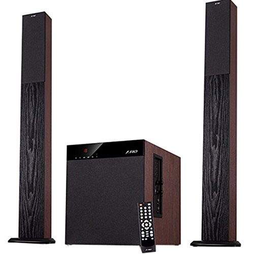 F&D T-400X Tower Bluetooth Speaker — Full Wooden, 2.1