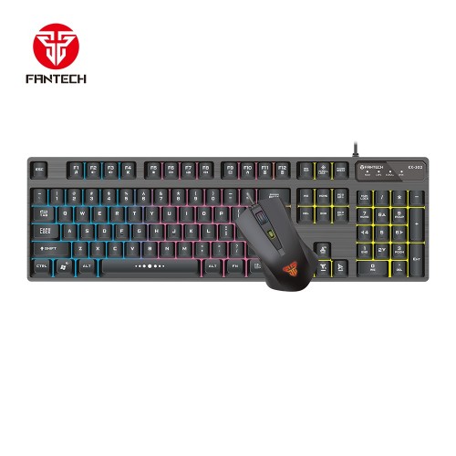 Fantech KX302 Major Gaming Keyboard Mouse Combo — USB, Black