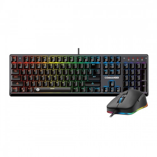 Fantech MVP862 COMMANDER Mechanical Keyboard & Mouse Combo — RGB
