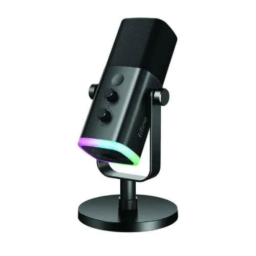 FIFINE AmpliGame AM8 Microphone — RGB, USB/XLR