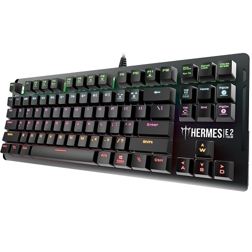 Gamdias Hermes E2 Mechanical Gaming Keyboard — 7-Color Backlit, Brown Switch