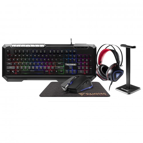 Gamdias POSEIDON M3 Gaming Combo — 5-in-1