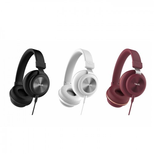 Havit H2263D Headphone — 3.5mm Metal Decoration, Single Port